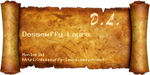 Dessewffy Laura névjegykártya